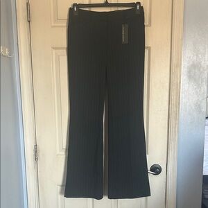 NWT Express Editor original flare leg low rise pinstripe pants size 4